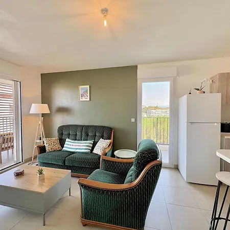 Appartement Lumineux, Parking - 3 Pers. - Fr-1-252-205 Antibes